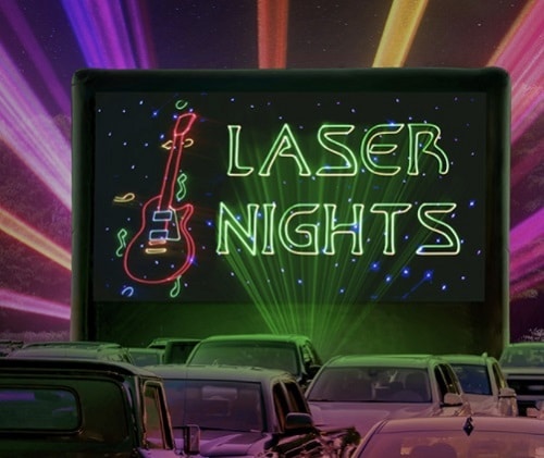 drive in event ideas with laser show