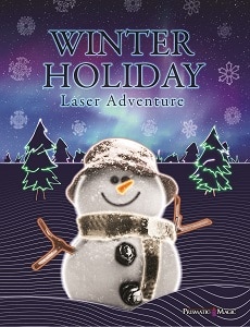 winter holiday laser show for planetarium